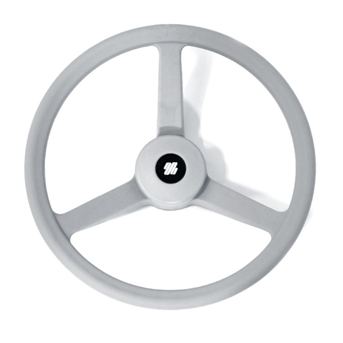 Колесо рулевое Ultraflex 335мм серое ударопрочный термопластик (V.32G)